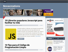 Tablet Screenshot of novacreations.net